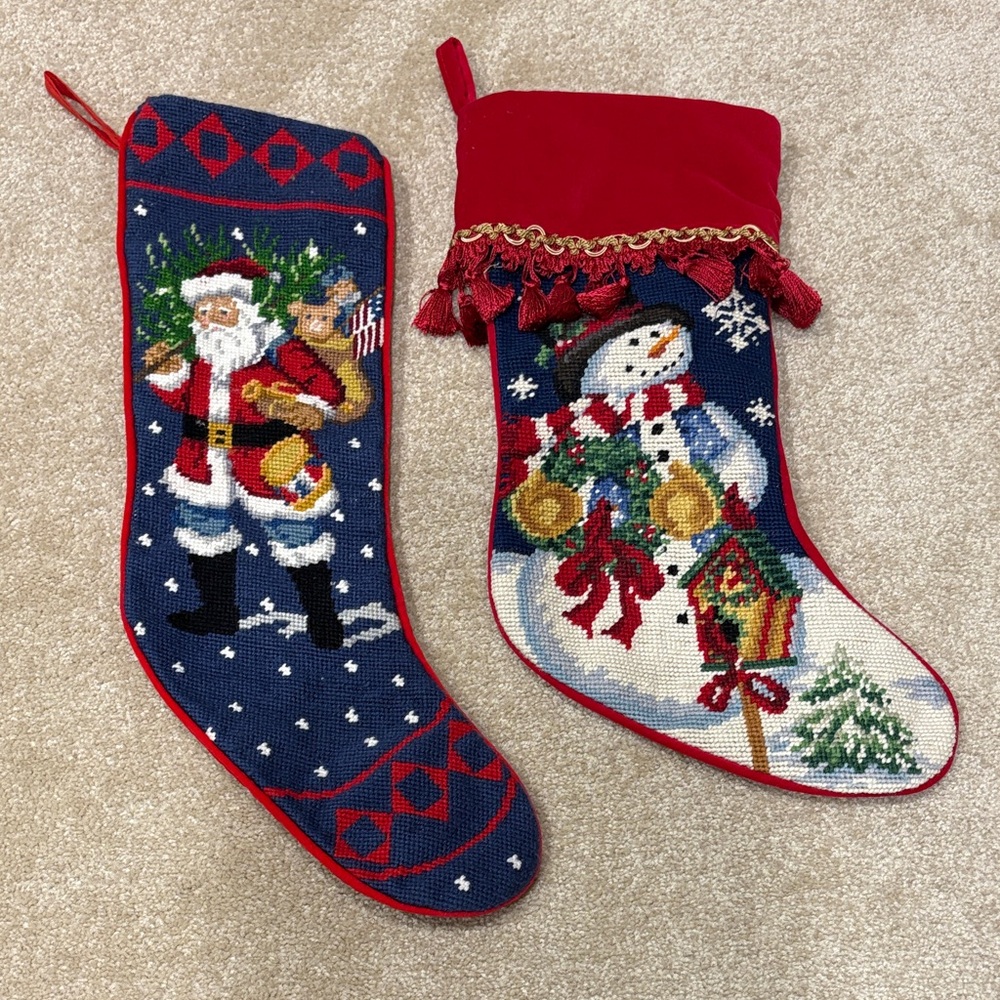 Needlepoint Christmas Stockings